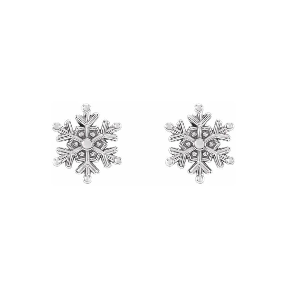 Petite Snowflake Stud Earrings