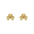 Petite Skull & Crossbones Stud Earrings