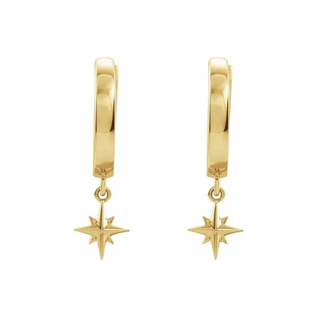 Star Hoop Earrings