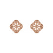 Vintage-Inspired Clover Stud Earrings