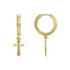 Cross Drop Earrings