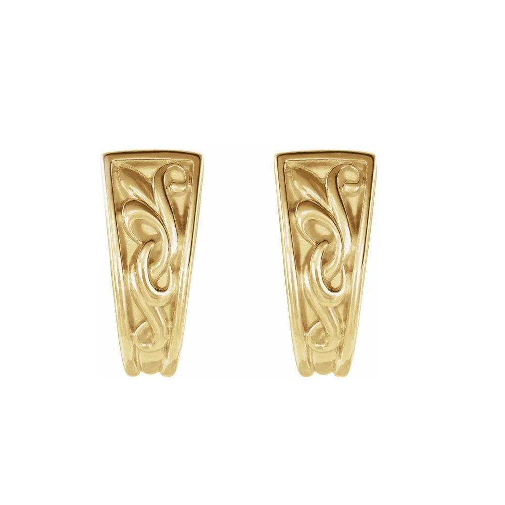 Vintage-Inspired J-Hoop Earrings