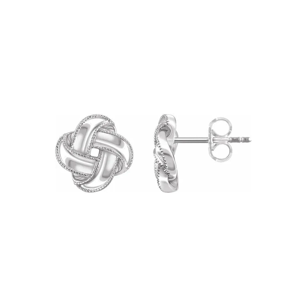 14K 5mm Polished White Gold Ball Stud Earrings - 20230513 | HSN