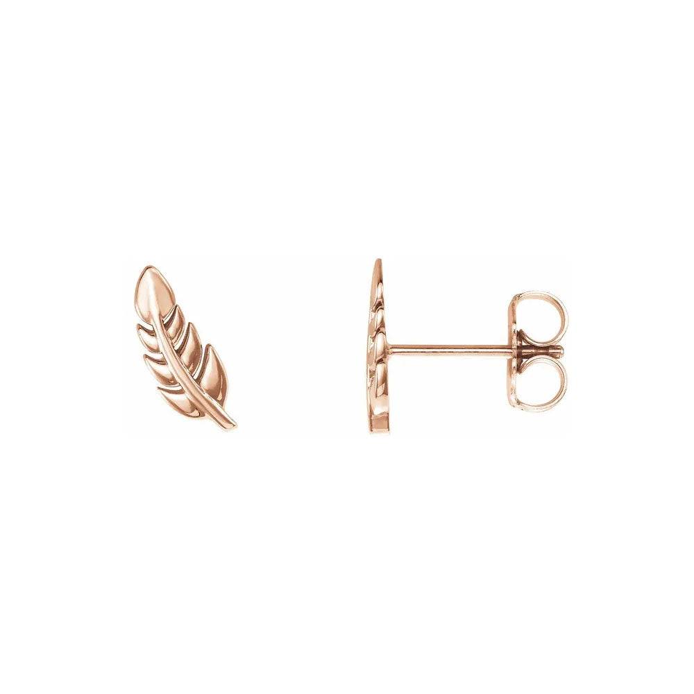 Leaf Stud Earrings