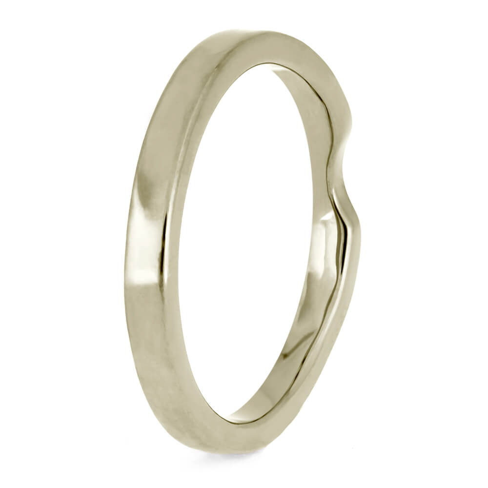 Custom Contour Women's Wedding Band In Solid Gold-4136 - Jewelry by Johan