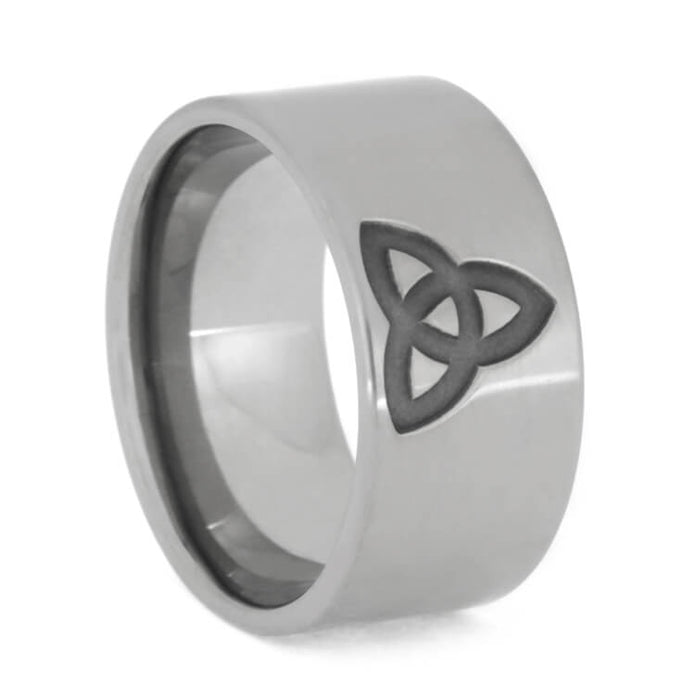 Trinity Knot Men's Wedding Band in Titanium