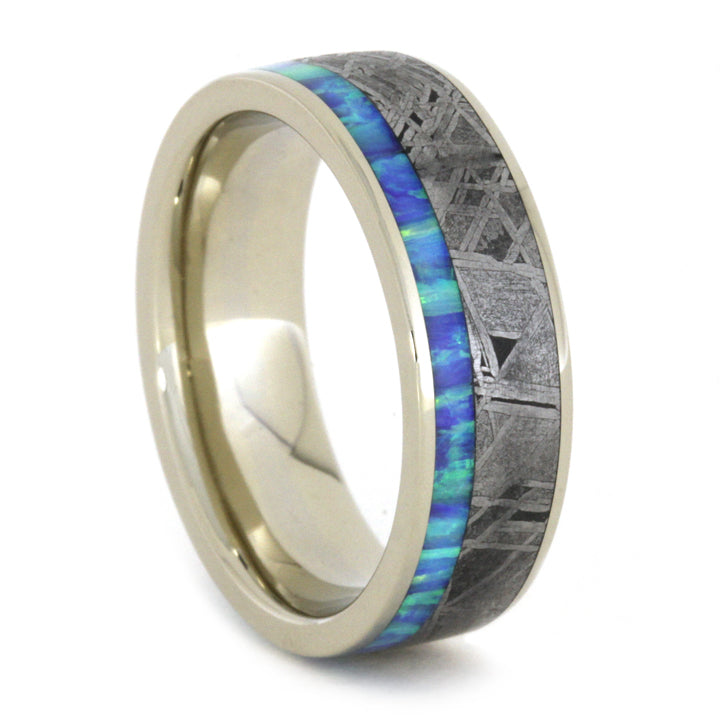 Gibeon Meteorite Wedding Ring Set