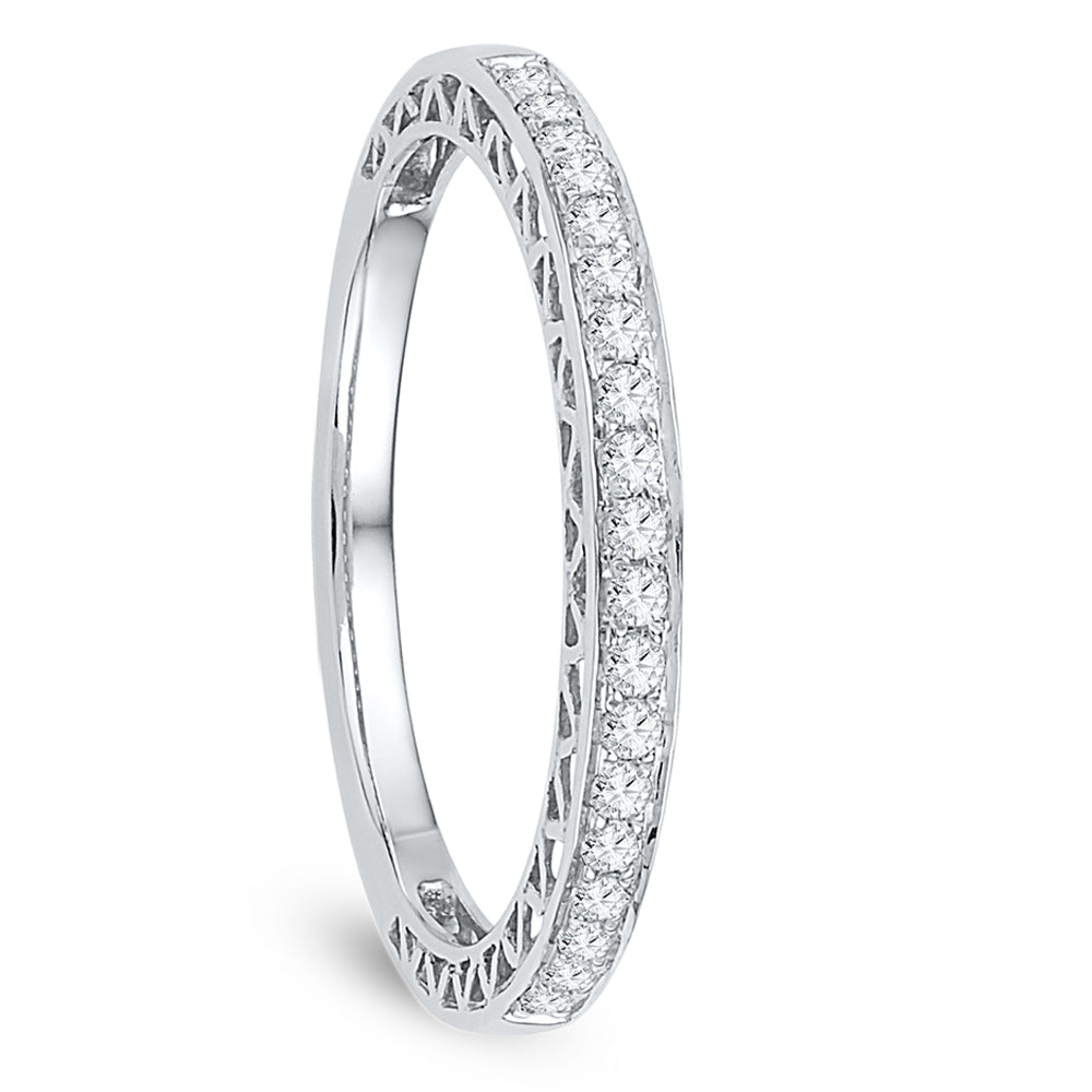Diamond Wedding or Anniversary Band, Silver or Gold-SHRA030210 - Jewelry by Johan