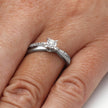 Diamond Engagement Ring in Sterling Silver-SHRP010581-SS - Jewelry by Johan