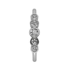 Five Stone Diamond Engagement Ring in White Gold-3122 - Jewelry by Johan