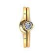 Diamond Bridal Set with Accents in 10k Yellow Gold-2975 - Jewelry by Johan