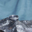 Meteorite & Black Zirconium Men's Wedding Band