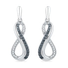 Black & White Diamond Infinity Dangle Earrings-SHEF073379EAWBW - Jewelry by Johan