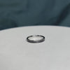 Women's Wedding Band with Vinyl Record Inlay
