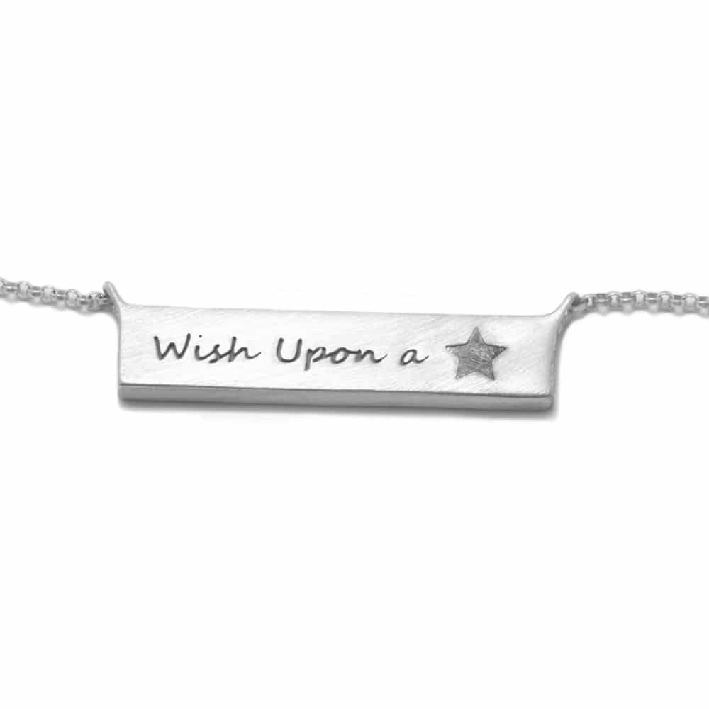 Meteorite Bar Pendant Necklace