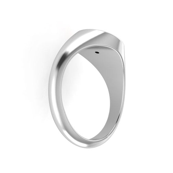 Pokemon Engagement Ring, Pokeball Ring In Signet Ring Style, Moissanite Center Stone-2680 - Jewelry by Johan