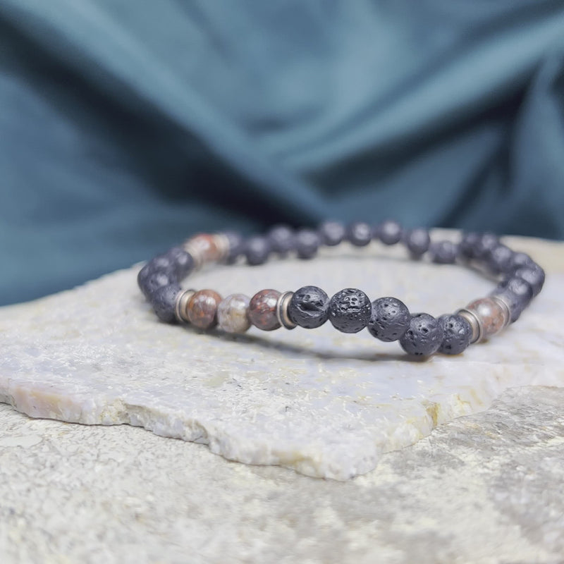 Triton Dinosaur Bone Bead Bracelet