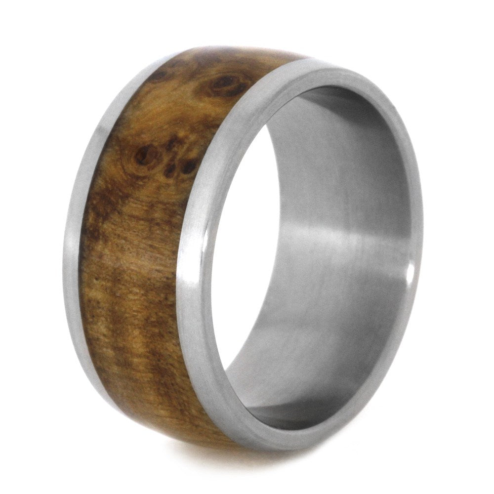 Faith Jewelry, Sterling Silver Cross Ring with Black Ash Burl-2024 - Jewelry by Johan