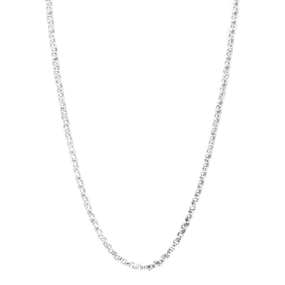 Sethi Couture 18K White Gold Rolo Chain Necklace