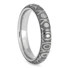 Narrow Steel Wedding Band, Damascus Ring Made With Stainless Steel-2613 - Jewelry by Johan