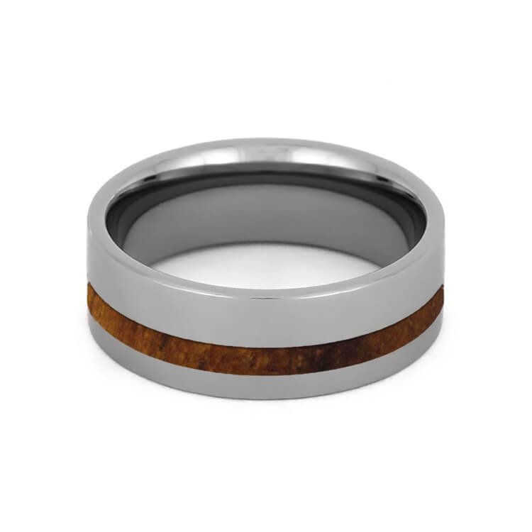 Tropical Koa Wood Ring, Tungsten Wedding Band, Natural Ring-2712 - Jewelry by Johan