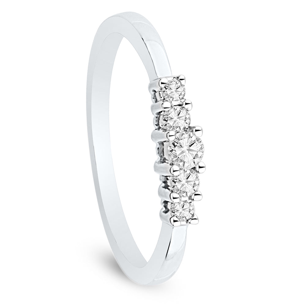 Diamond Engagement Ring in Sterling Silver-SHRF004306-SS - Jewelry by Johan