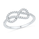 Diamond Infinity Band or Anniversary Ring, Silver or Gold-SHRF016542EAW - Jewelry by Johan