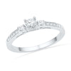 Three Stone Diamond Ring in 14K White Gold-SHRT017681CTW-14K - Jewelry by Johan