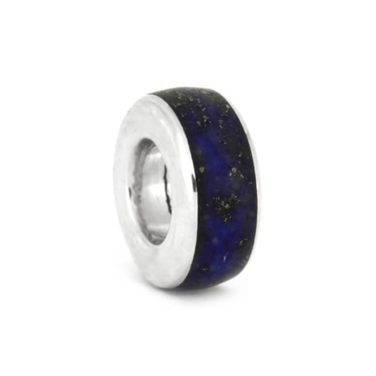 Lapis Lazuli Charm Bead In Sterling Silver