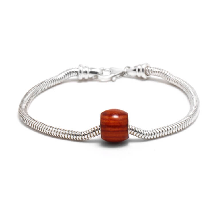 Tulipwood Charm Bead Bracelet