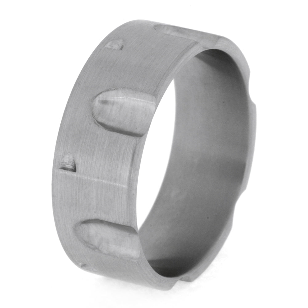 Revolver Ring, Titanium Band With Brushed Finish-3301 - Jewelry by Johan