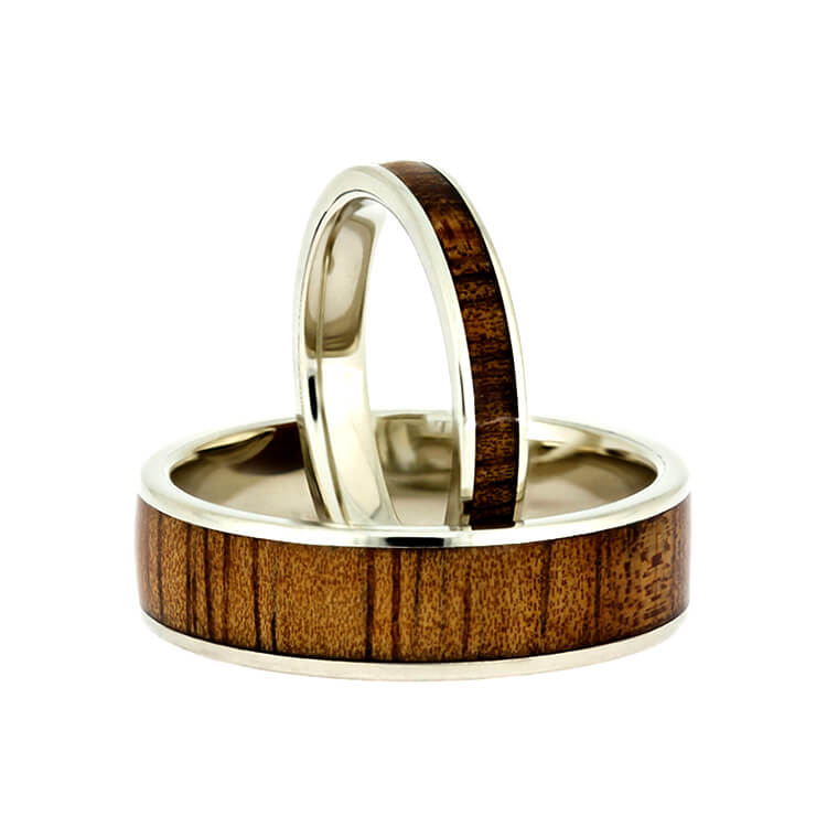 Wooden Wedding Ring Set