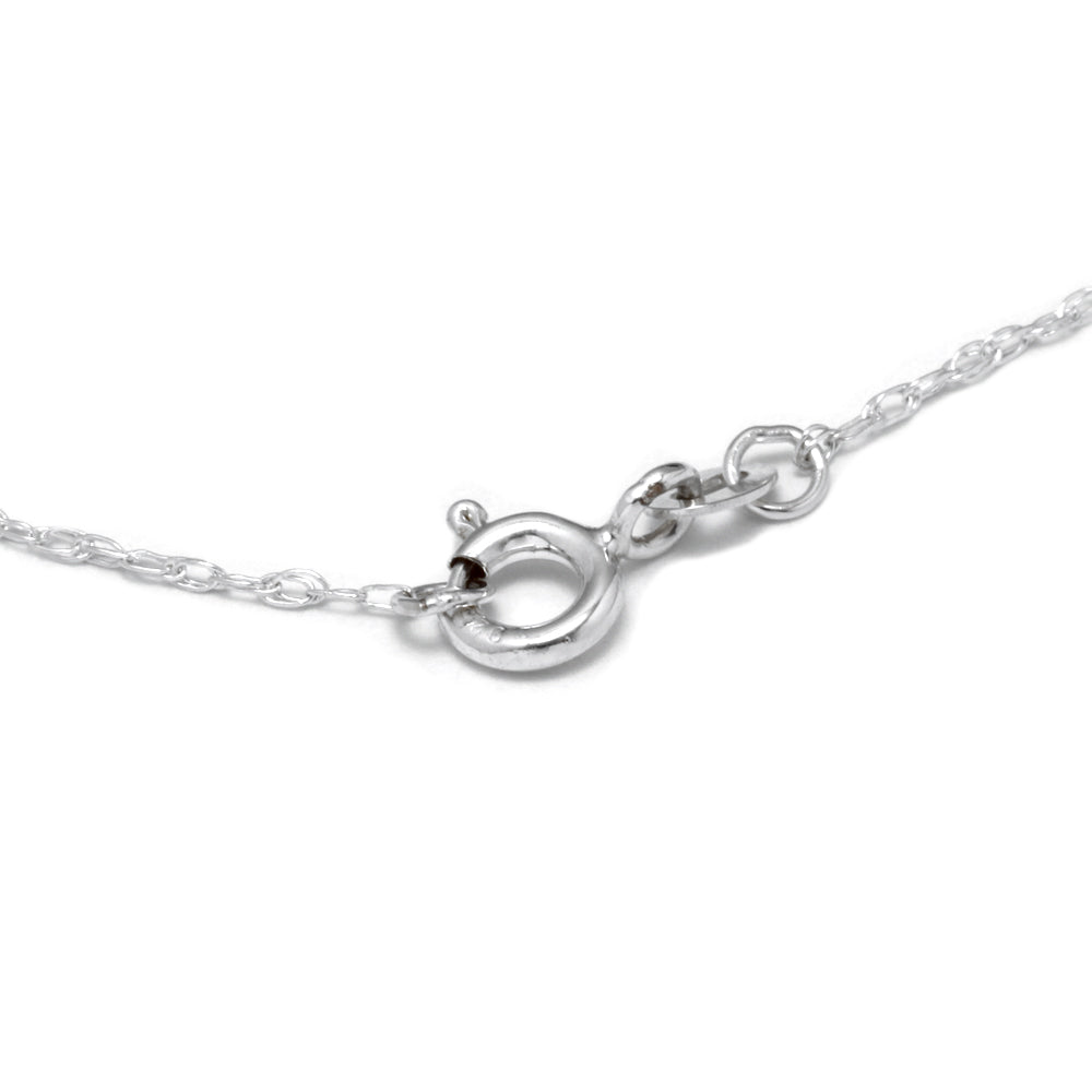 Rope Chain Necklace in Sterling Silver With Spring Ring-CH1057 - Jewelry by Johan