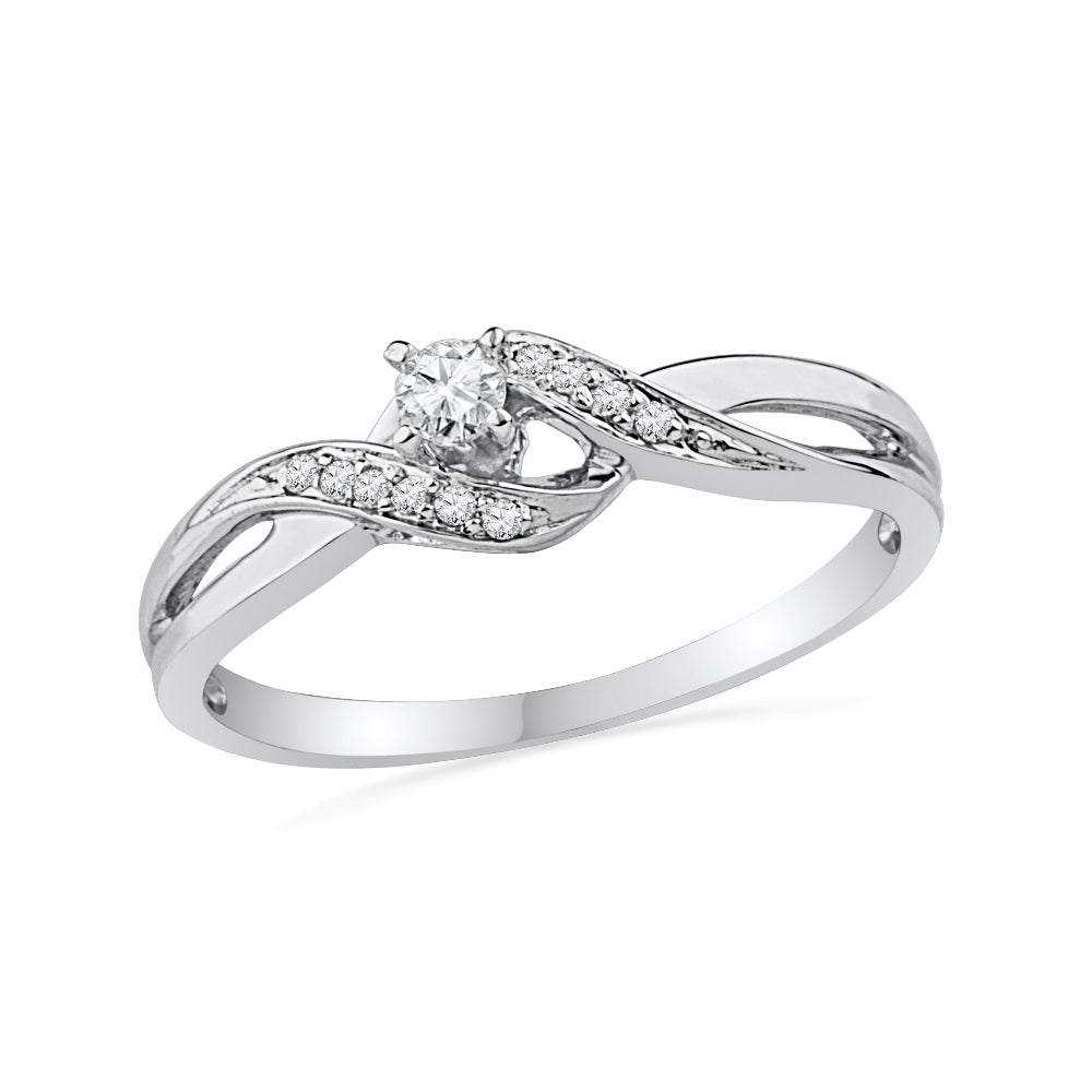 Sterling Silver Diamond Engagement Ring-SHRP026332CTW-SS - Jewelry by Johan