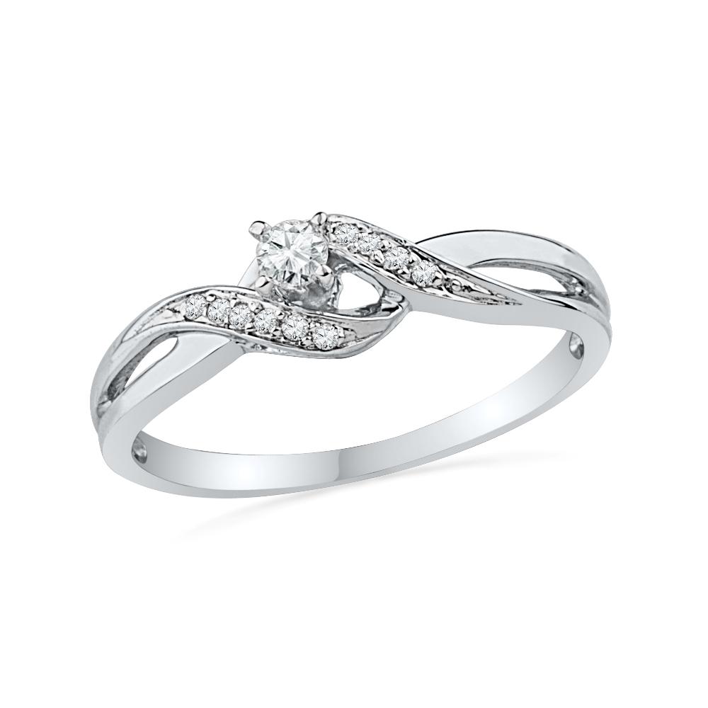 Diamond Engagement Ring, Silver or Gold - Jewelry by Johan