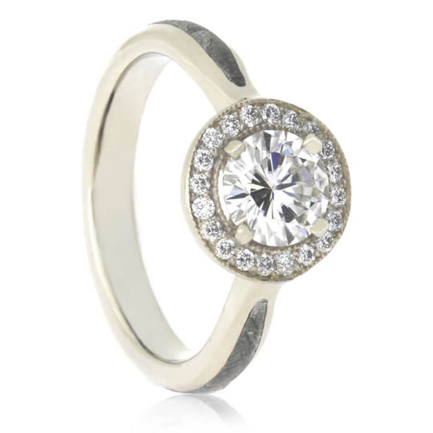 Gibeon Meteorite Wedding Ring Set