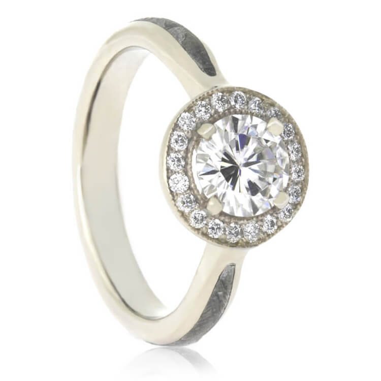 Gibeon Meteorite Wedding Ring Set