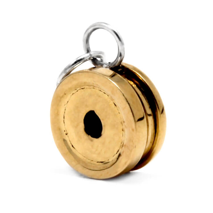 9 mm Luger Brass Bullet Casing Pendant