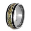 Titanium Wedding Band With Black Enamel And Camo Ring-3147 - Jewelry by Johan