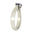 Tanzanite Engagement Ring With Diamond Accents in White Gold-3706 - Jewelry by Johan