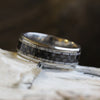 Carbon Fiber Ring with Deer Antler in Titanium-2925 - Jewelry by Johan