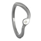 Titanium Shadow Band with 1MM Moissanite-2536-1 - Jewelry by Johan